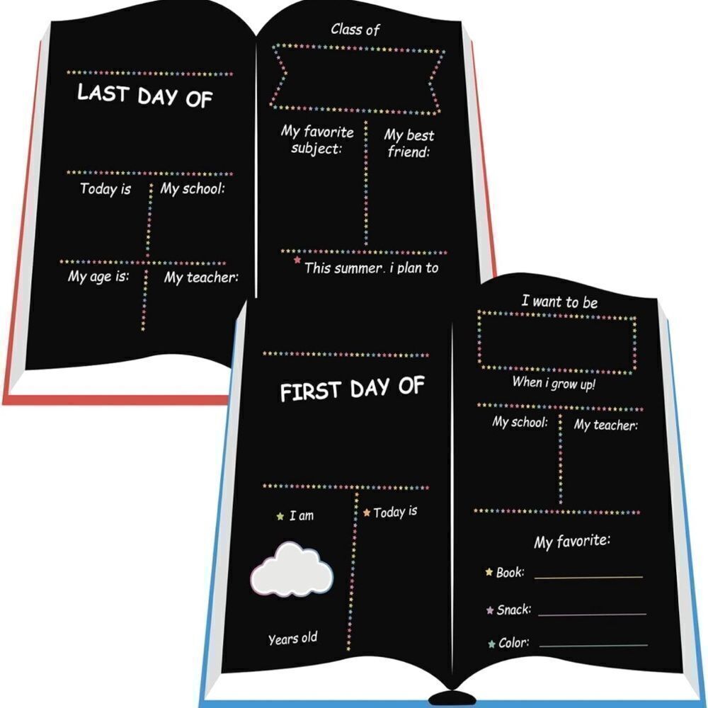 Brand New First Day of School Chalkboard